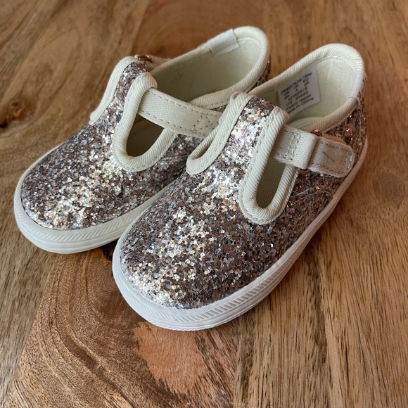*SOLD* Keds for Kate Spade Glitter T Strap shoes - Picture 2 of 5